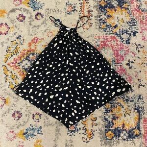 She + Sky Black and Cream Camisole